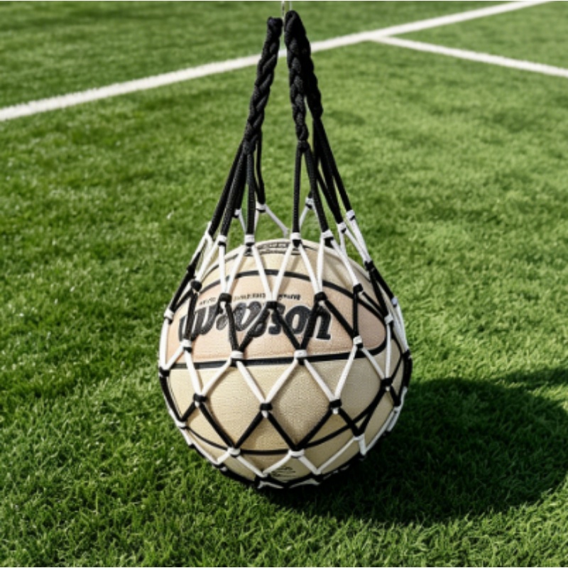 Sports Equipment Outdoor Storage - 1Pc サッカーネットバッグナイロン大胆な収納バッグシングルボールキャリーポータブル機器アウトドアスポーツサッカーバスケットボールバレーボールバッグ