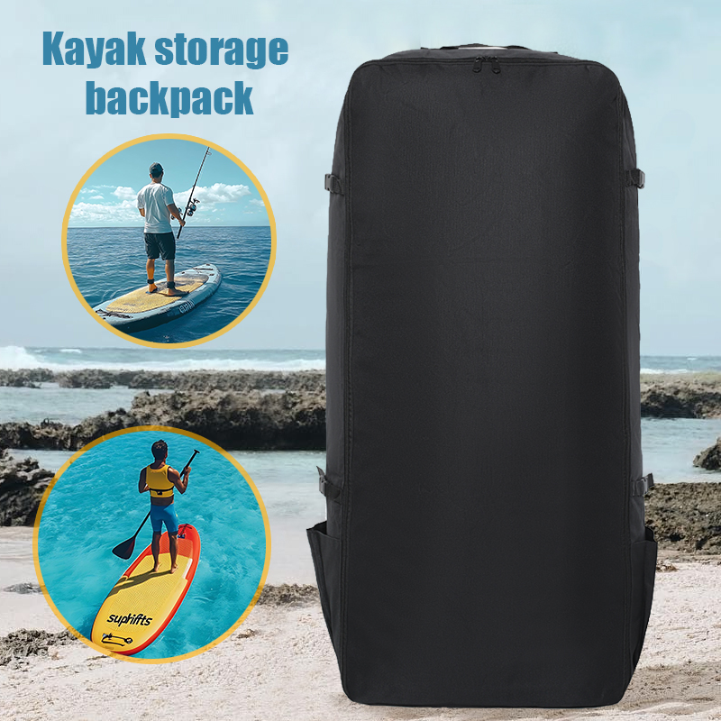 Sports Equipment Outdoor Storage - 大容量SUPインフレータブルパドルボード収納バックパック、耐摩耗性ポータブルサーフボード装備バッグ、アウトドア折りたたみ式カヤックウォータースポーツ用完全装備収納バッグ