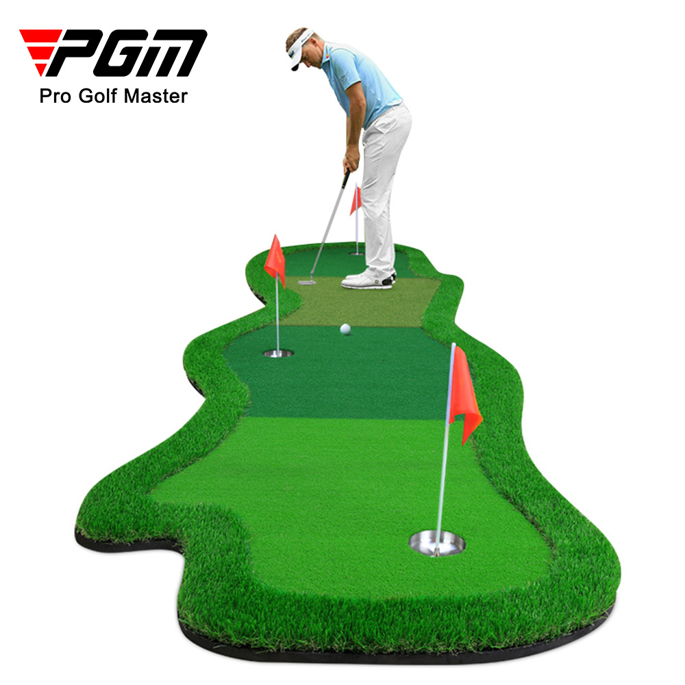 Golf Putting Mat - PGM-プロフェッショナルゴルフアシスタント,屋内および屋外の練習用アクセサリー,マルチボール,ゴルフトレーナー用,1x4m,g015