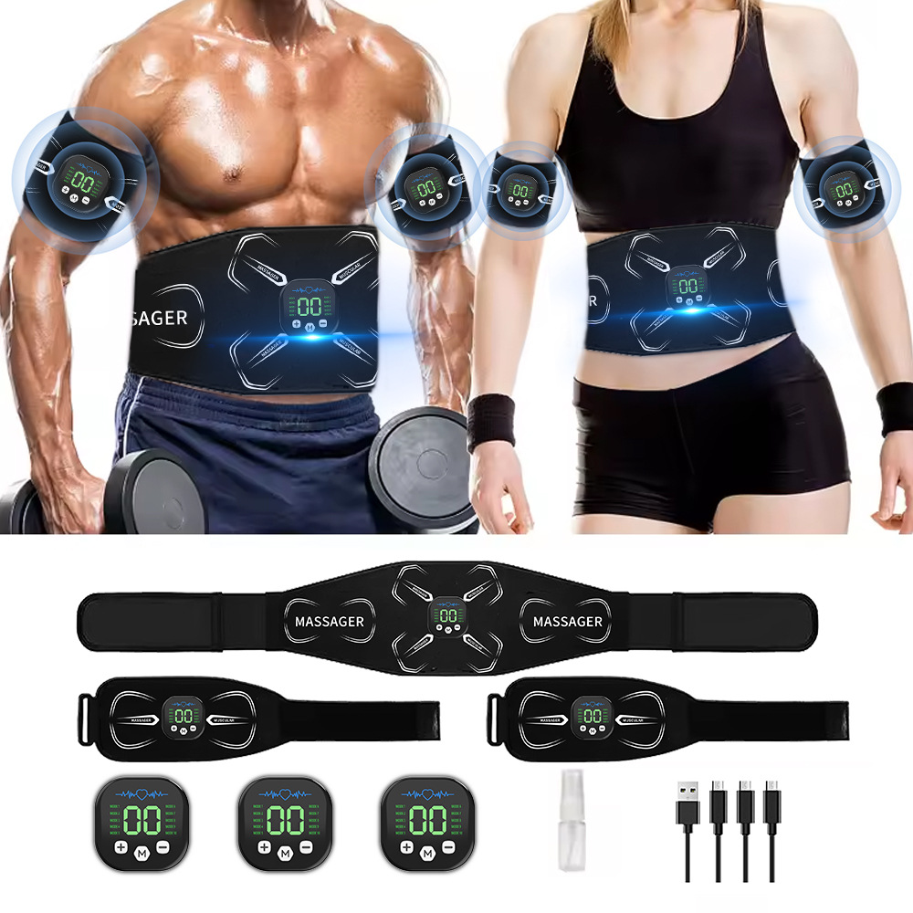 Sports Equipment Near Me - EMS 筋肉刺激装置腹部トレーナー腹筋トナー腕腹脚エクササイズワークアウト減量脂肪燃焼ホームジムフィットネス機器