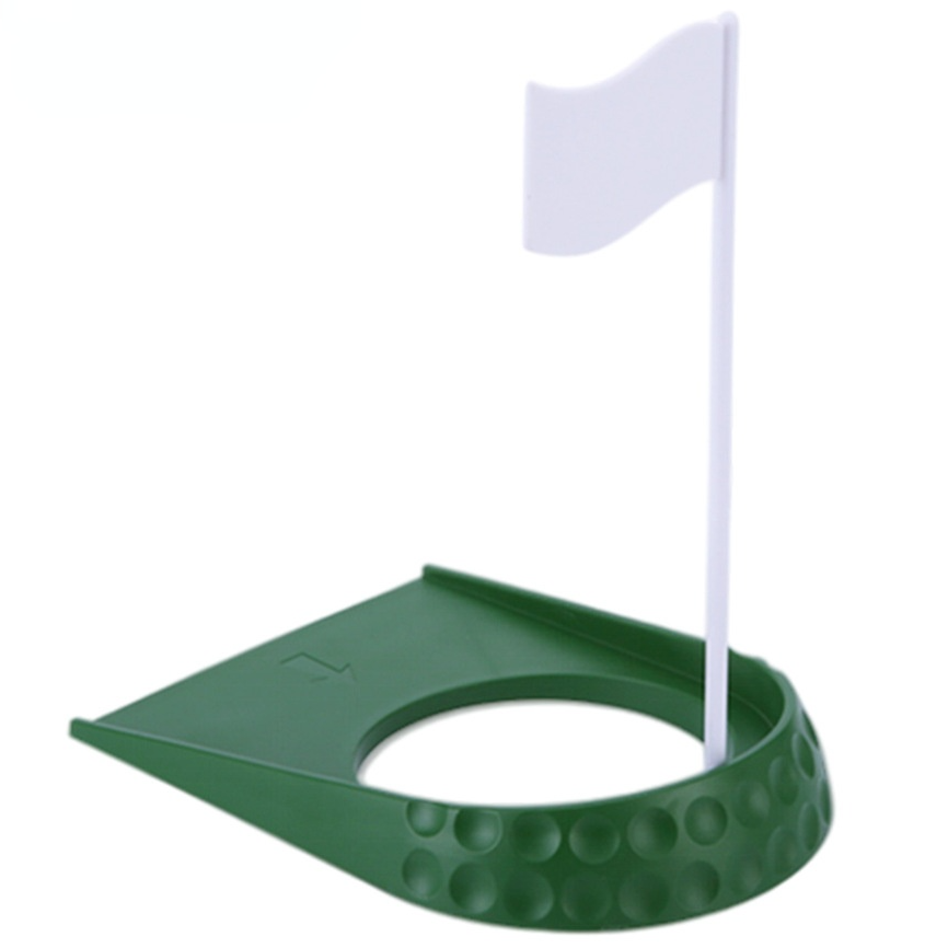 Golf Putting Mat - ゴルフホールカップ ホールフラッグ付き ABS製 ポータブル 室内ゴルフパッティングトレーナー パターグリーン練習