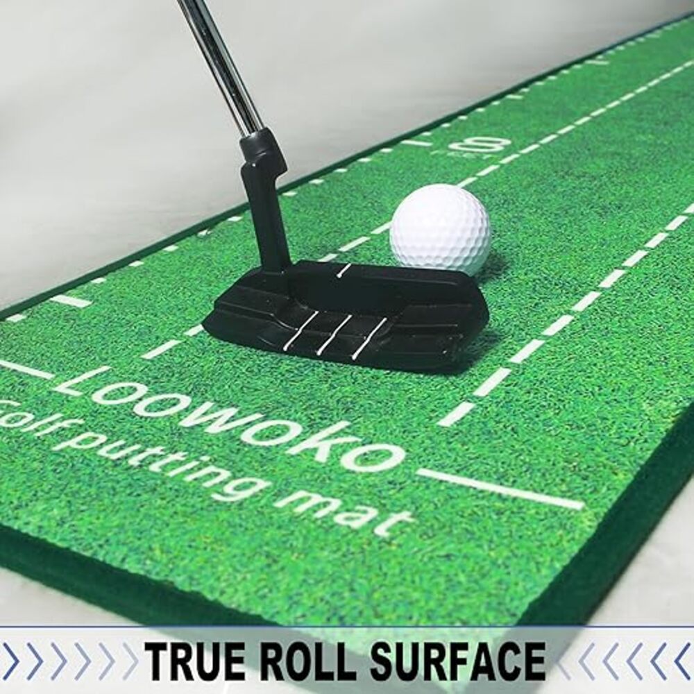 ゴルフ取り外し可能パター練習セット 室内 オフィス 自宅 屋 - Golf Putting Mat のレビューと価格
