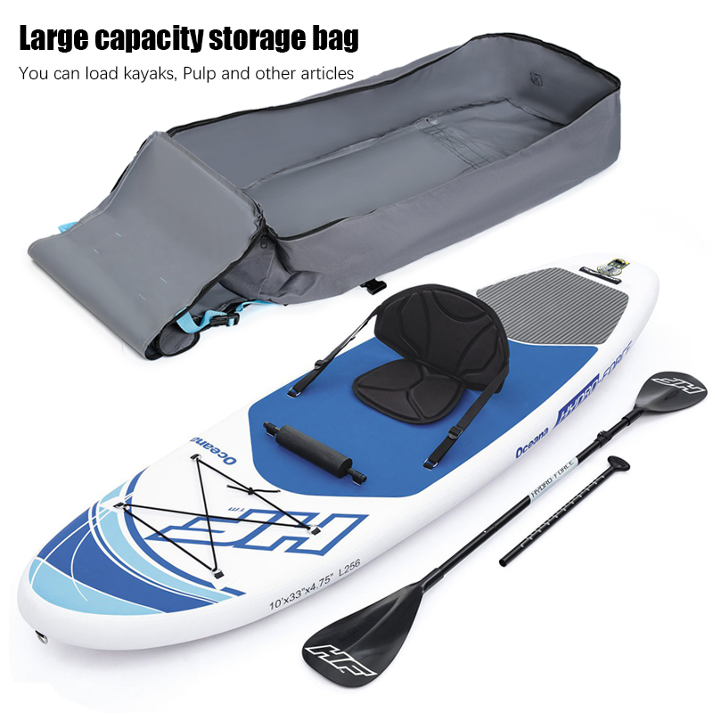 グレーのオックスフォード布製パドルボードバックパック、外部強 - Sports Equipment Outdoor Storage のレビューと価格