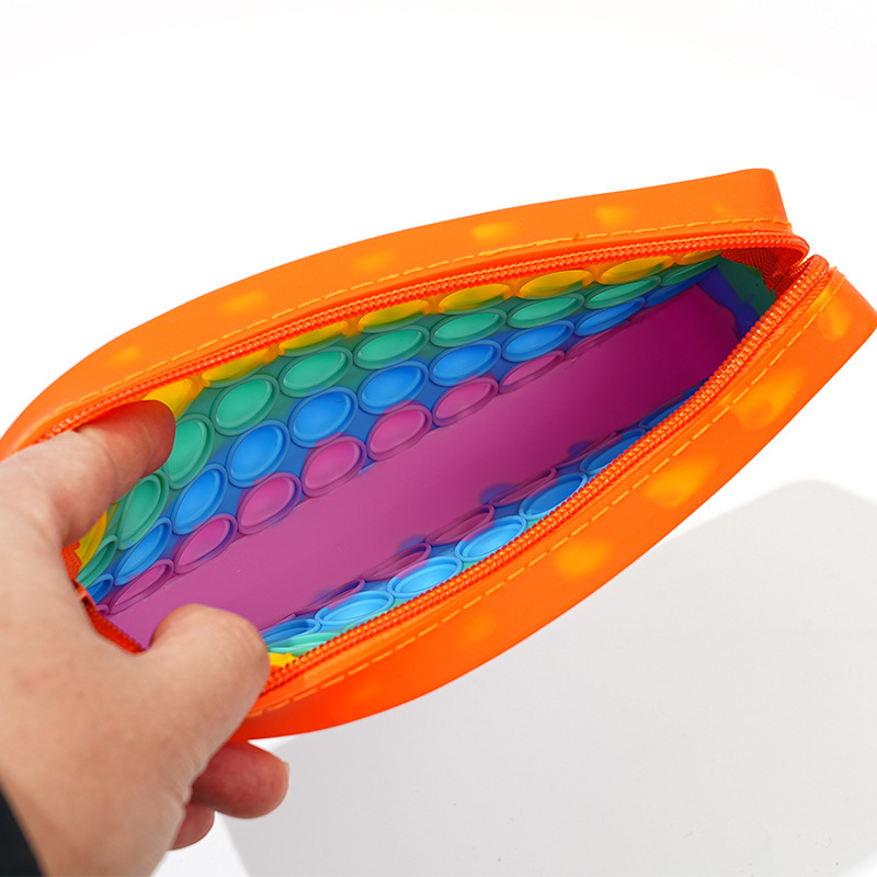 レインボー鉛筆ケースシリコンプッシュバブルフィジェットおもち - Sports Equipment For Schools のレビューと価格