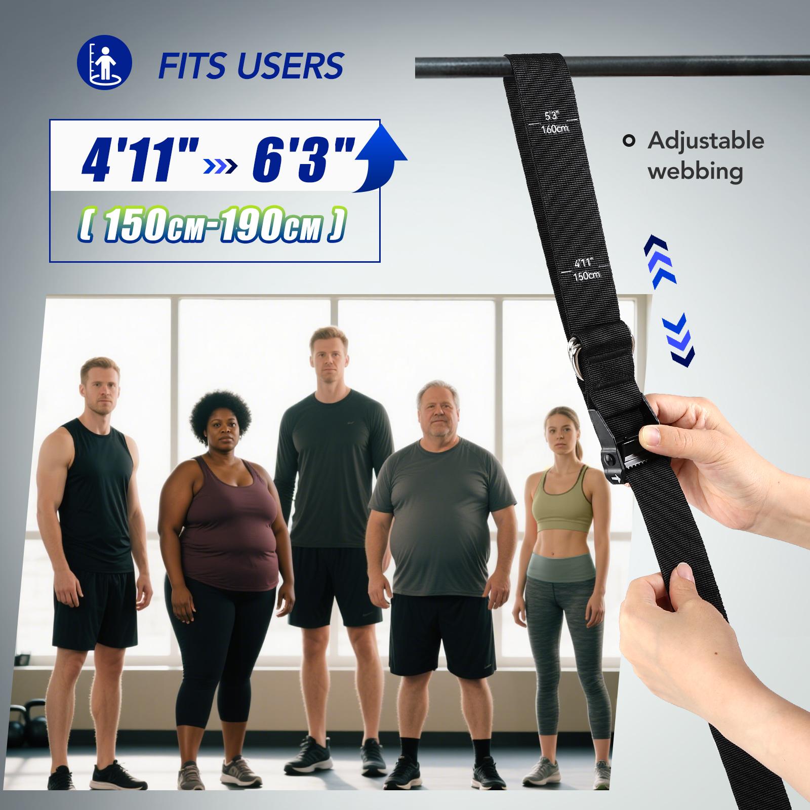 ヘビーデューティー懸垂補助バンドセット 4x80ポンド 調節 - Sports Equipment Near Me のレビューと価格