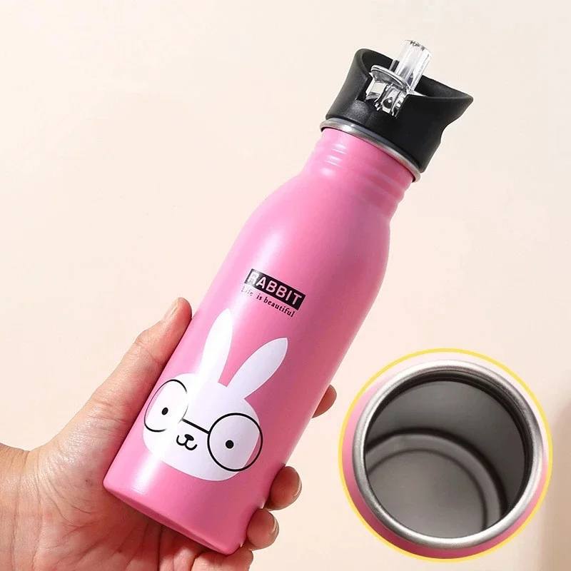 500ML ステンレス鋼製ウォーターボトル ストロー付き か - Sports Equipment Stores のレビューと価格