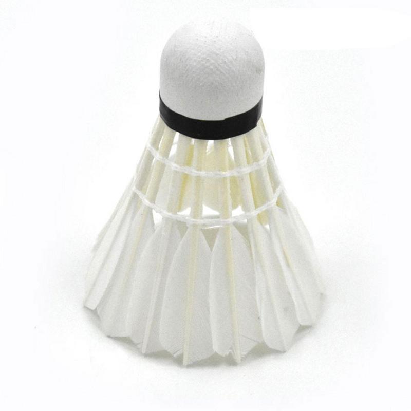 ナチュラルダックフェザーバドミントンシャトルコック、ホワイト - Sports Equipment For Badminton のレビューと価格