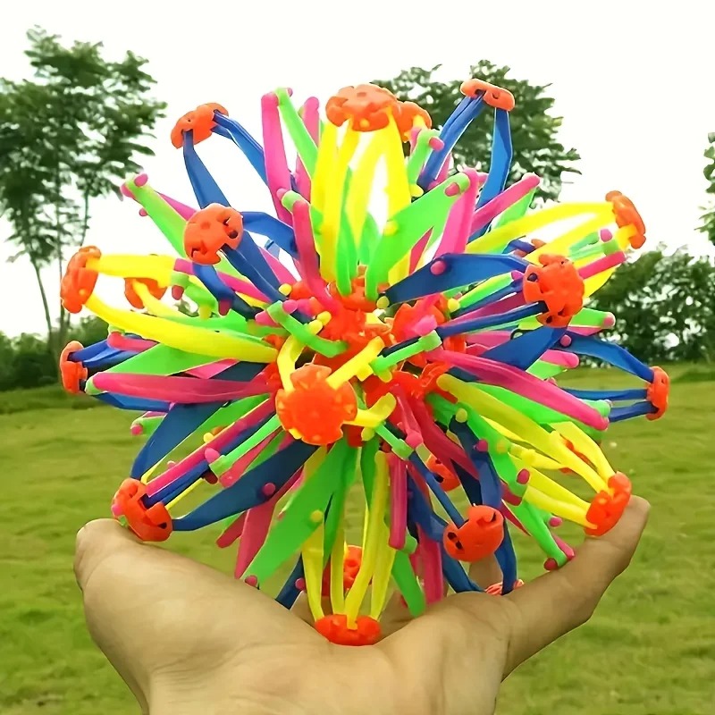 子供用レインボーストレスボール - カラフルな伸縮性のあるフ - Sports Equipment For Schools のレビューと価格