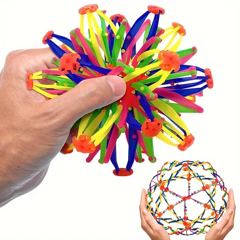 子供用レインボーストレスボール - カラフルな伸縮性のあるフ - Sports Equipment For Schools のレビューと価格