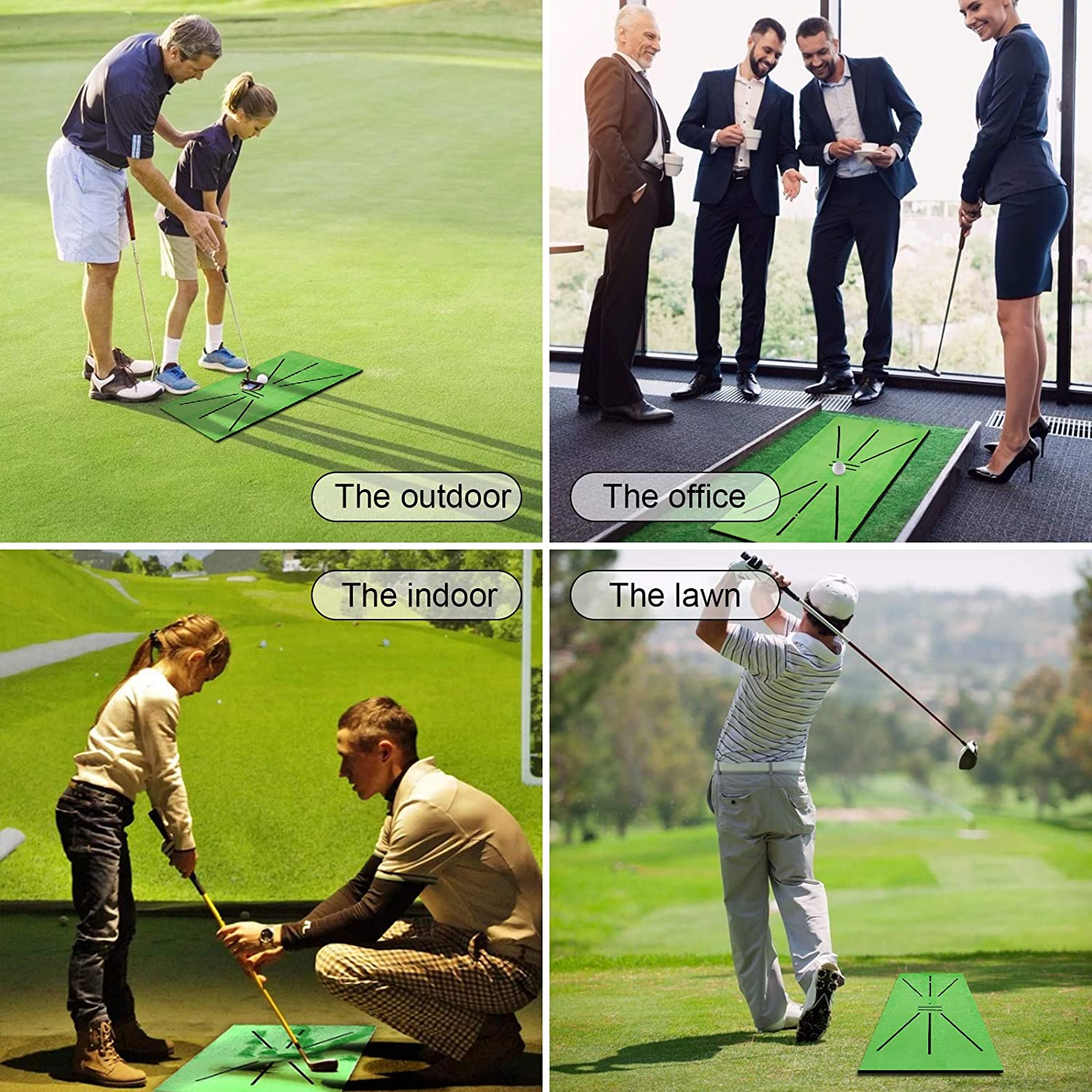 指向性ゴルフスイングトレーニングマット、スイングトラック練習 - Golf Putting Mat のレビューと価格