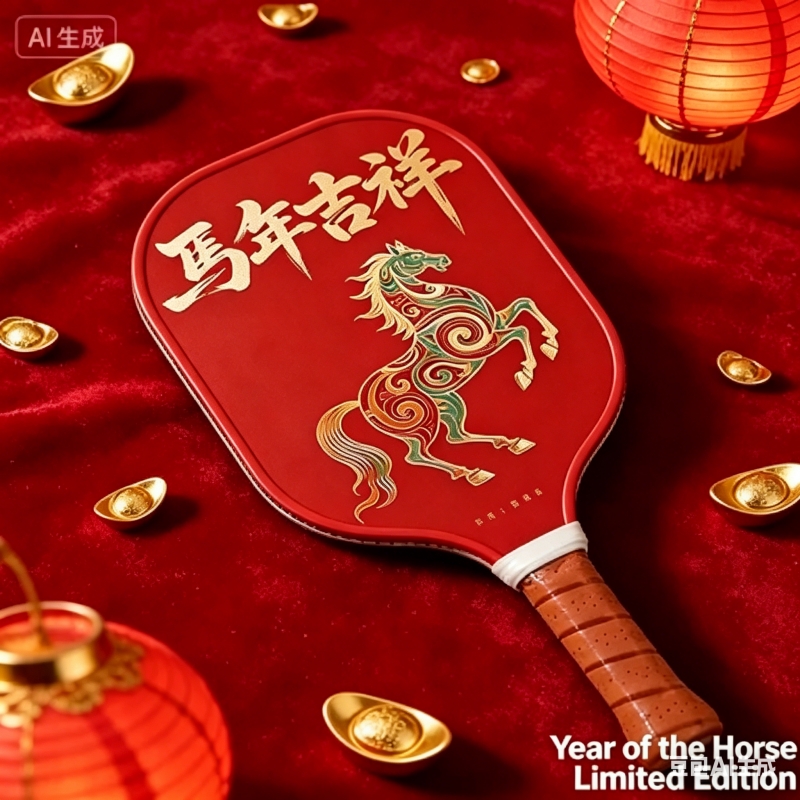 2026年馬年限定版卓球ラケット、競技用中国風グラスファイバ - Sports Equipment In Chinese のレビューと価格
