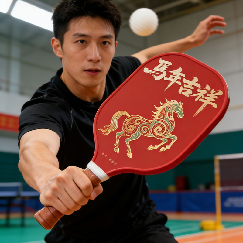 2026年馬年限定版卓球ラケット、競技用中国風グラスファイバ - Sports Equipment In Chinese のレビューと価格