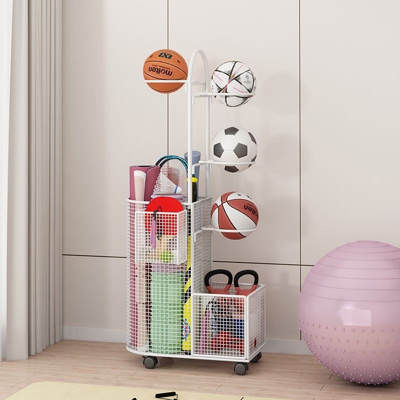 家庭用スポーツ収納ラック、バスケットボール・バドミントンラケ - Sports Equipment For Badminton のレビューと価格