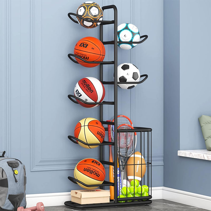 スポーツボール収納ラックバスケットボールバドミントンバレーボ - Sports Equipment For Badminton のレビューと価格
