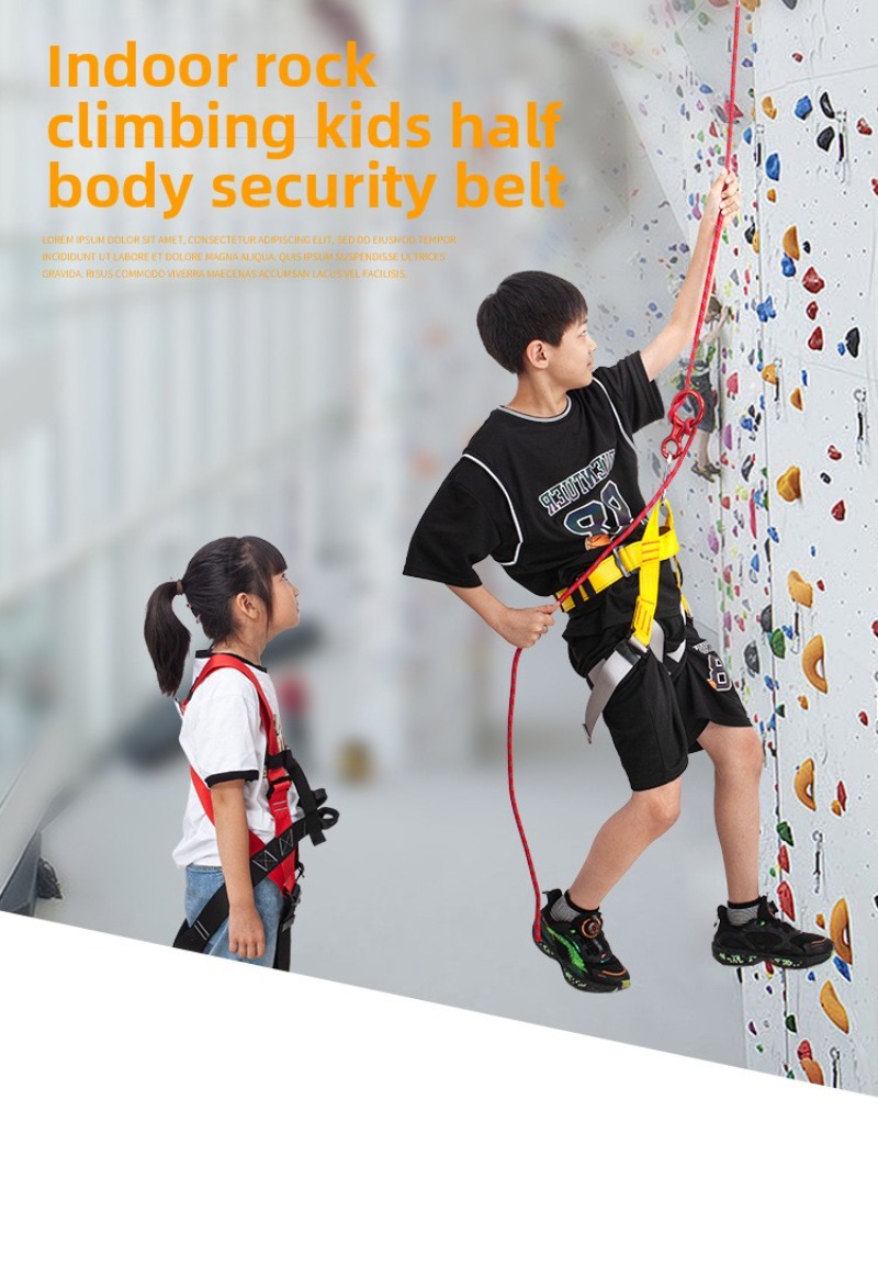 子供屋外ハーネススポーツロッククライミング半身安全保護装置ウ - Sports Equipment Stores のレビューと価格