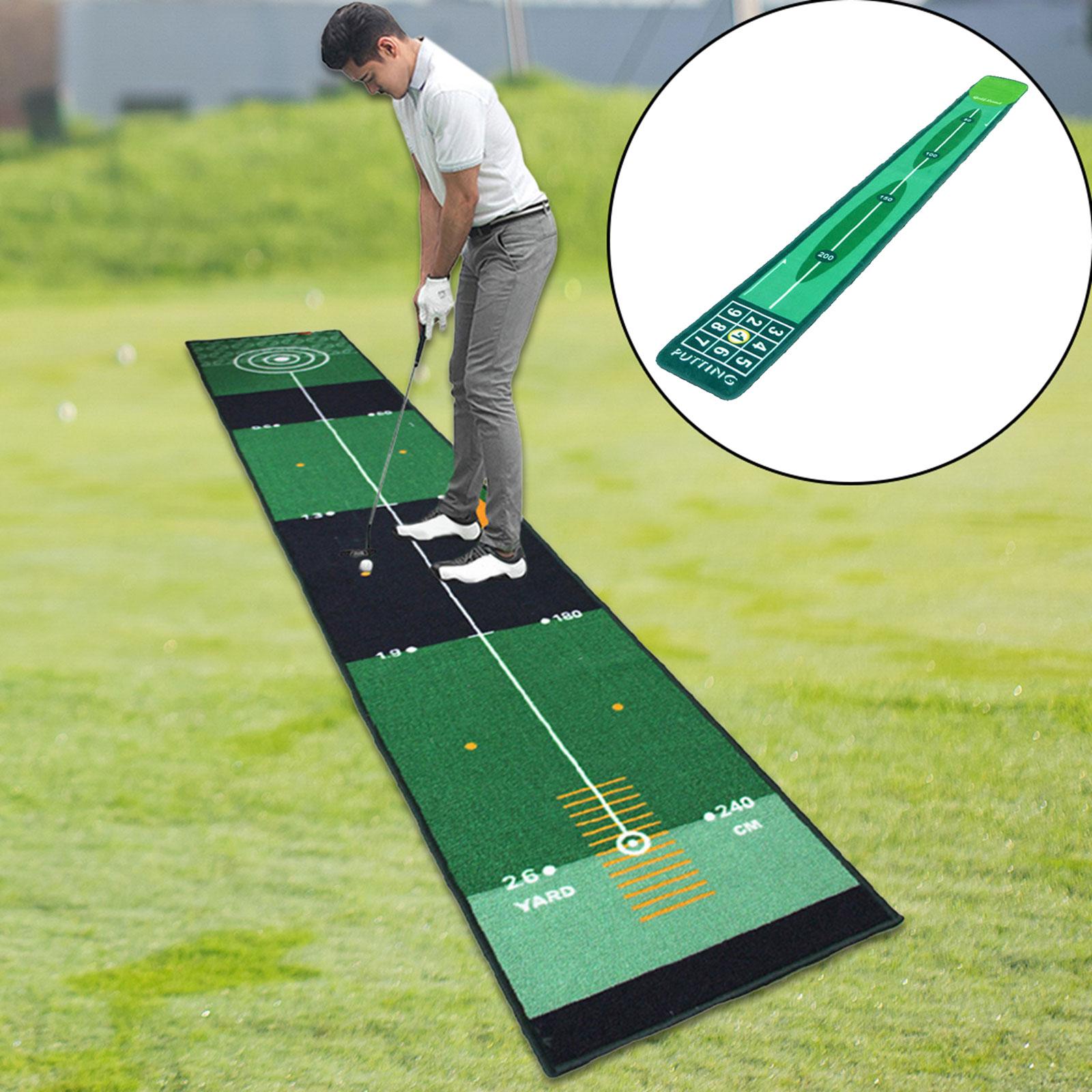 ゴルフパッティング屋内ゴルフヒッティングマットグリーンマット - Golf Putting Mat のレビューと価格