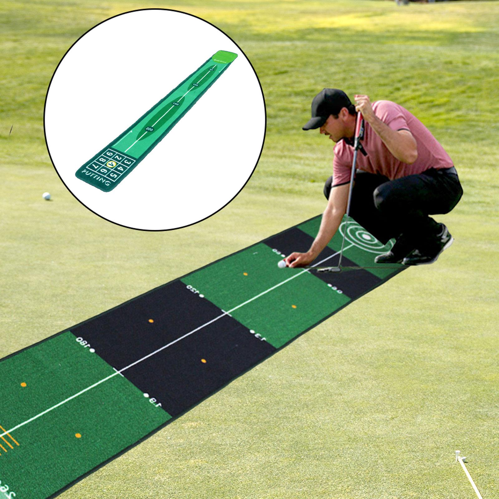 ゴルフパッティング屋内ゴルフヒッティングマットグリーンマット - Golf Putting Mat のレビューと価格